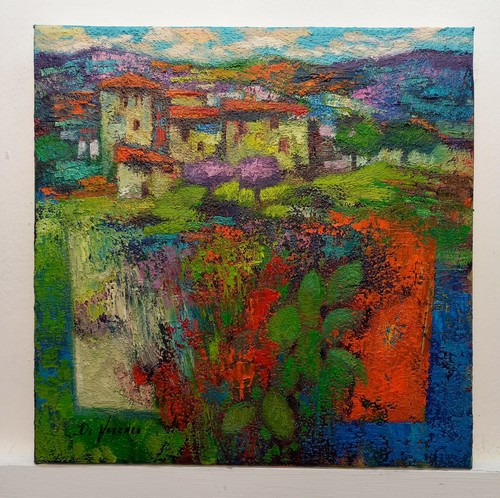 Quadro dipinto paesaggio olio - quadro,