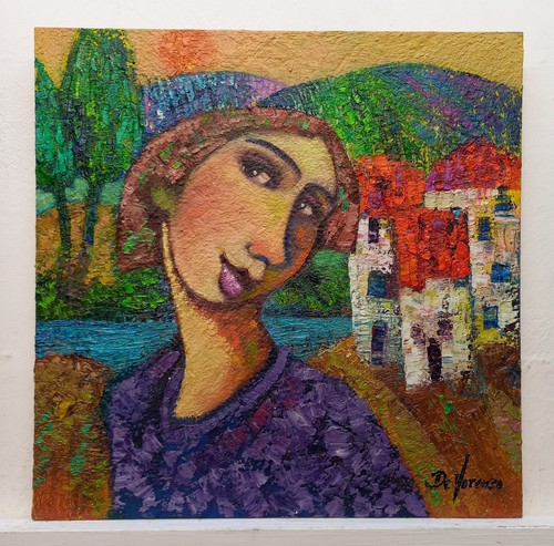 Quadro dipinto paesaggio - quadro,