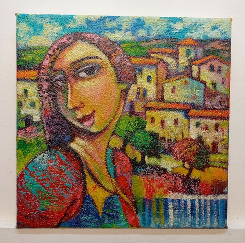 Quadro dipinto paesaggio - quadro,