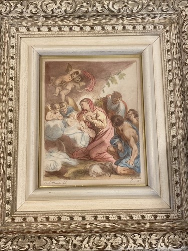Presepe ornato incorniciato - , di