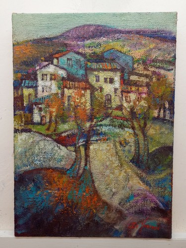 Quadro dipinto paesaggio - dipinto,