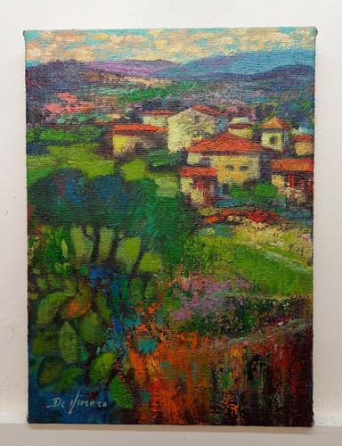 Quadro dipinto paesaggio olio - dipinto,