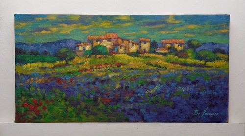 Paesaggio dipinto quadro olio - dipinto,