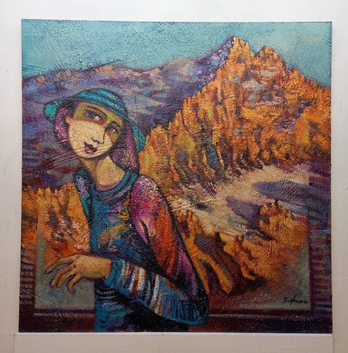 Quadro dipinto paesaggio - dipinto,