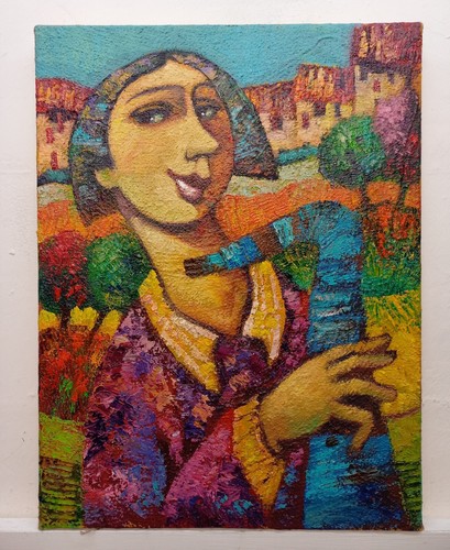 Quadro dipinto paesaggio - dipinto,