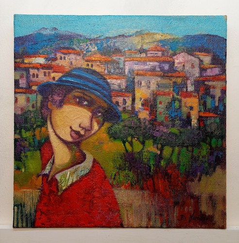 Quadro paesaggio figura - quadro, di