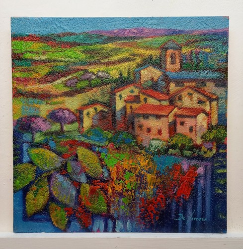 Quadro dipinto paesaggio olio - quadro,