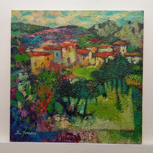 Quadro paesaggio dipinto - dipinto, a