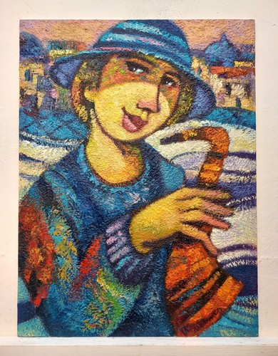 Quadro dipinto figura - quadro,