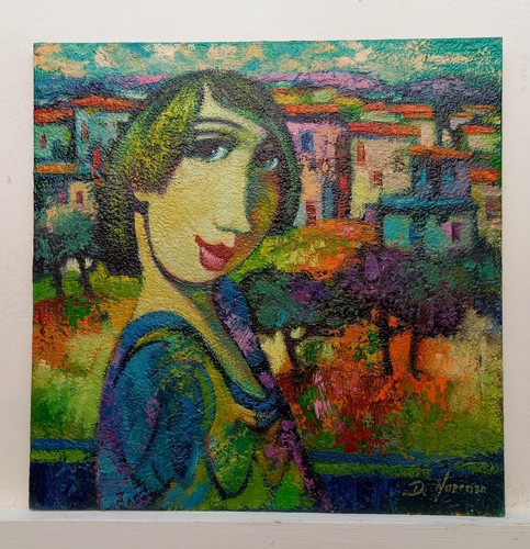 Pittura quadro paesaggio con - quadro,