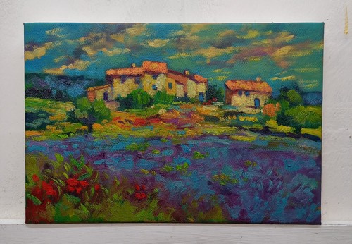 Quadro dipinto paesaggio olio - dipinto,