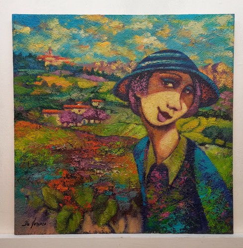 Quadro dipinto paesaggio - quadro,