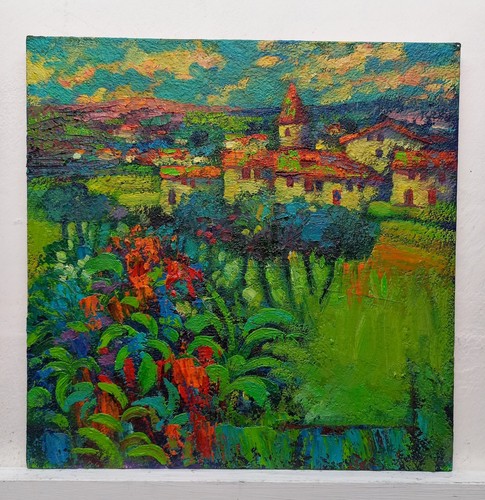 Dipinto quadro paesaggio olio - paesaggio,