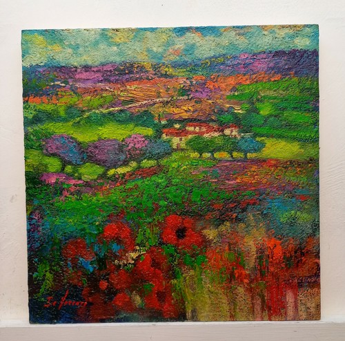 Quadro dipinto paesaggio olio - quadro,