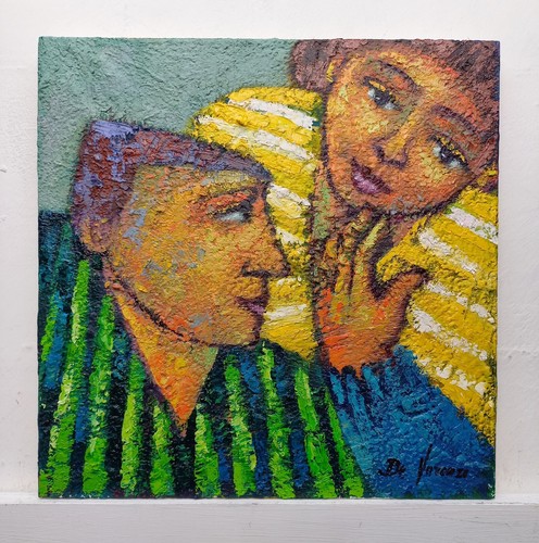 Dipinto quadro figure olio - figure,