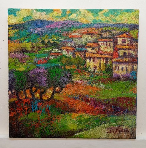 Quadro dipinto paesaggio olio - dipinto,