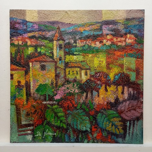 Quadro dipinto paesaggio olio - quadro,